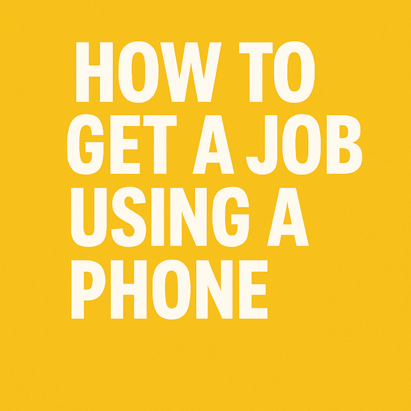 If You Want a Job … You Should Call Them Instead Of Applying … Here's why.